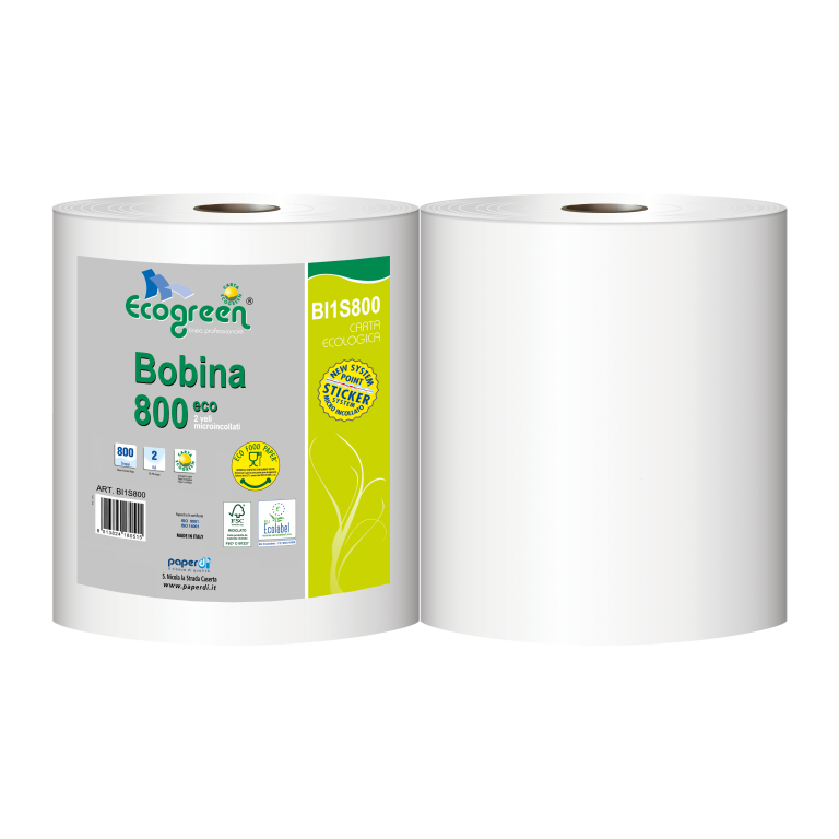 BOBINA CARTA ECOGREEN 2x800str